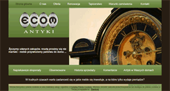 Desktop Screenshot of antyki-ecom.pl